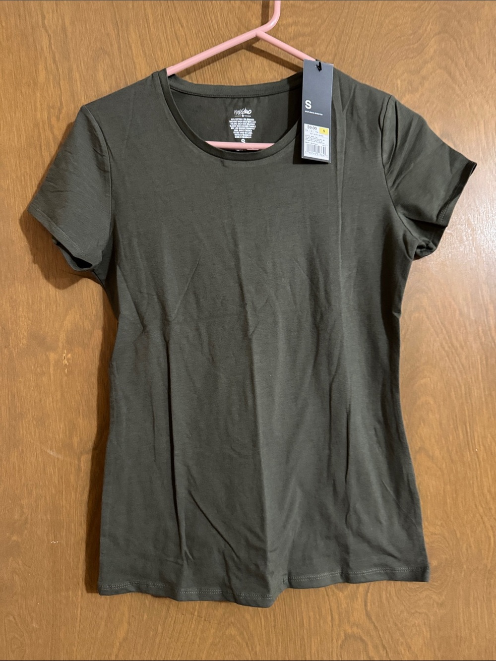Mossimo Supply Co. Olive Crewneck Short Sleeve Tee